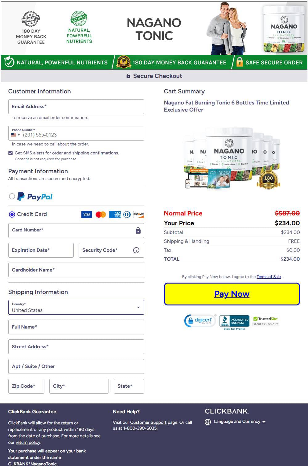 Nagano Tonic Weight Loss